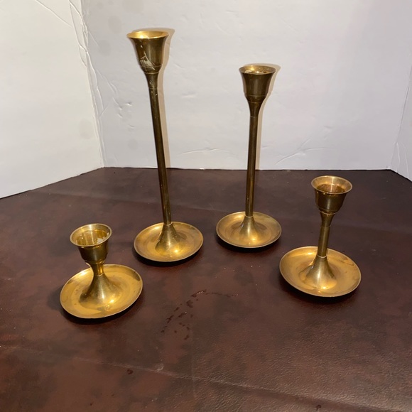Other - 4 brass candle sticks